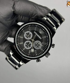 TrendsWrist Armani Ar 2453 Black Silver 1000165437 Premium Watch