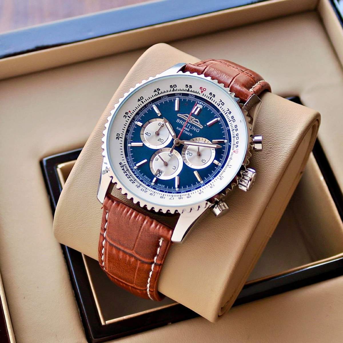 Breitling men’s Brown Strap - Image 2