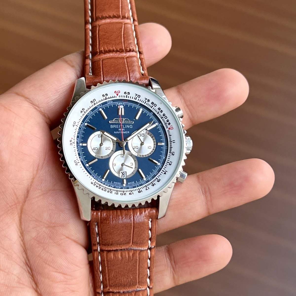 Breitling men’s Brown Strap - Image 3