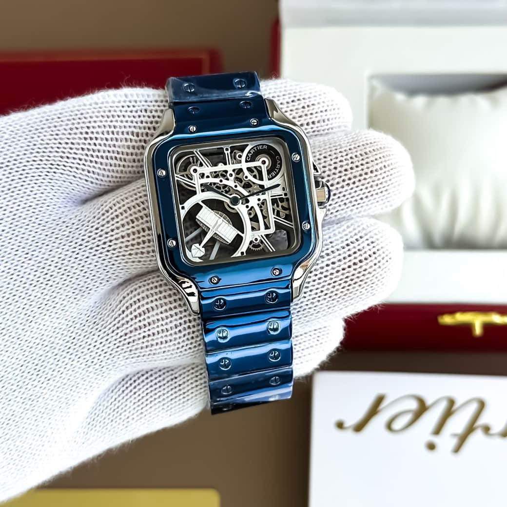 Cartier Santos Dumont Blue Watch – TrendsWrist