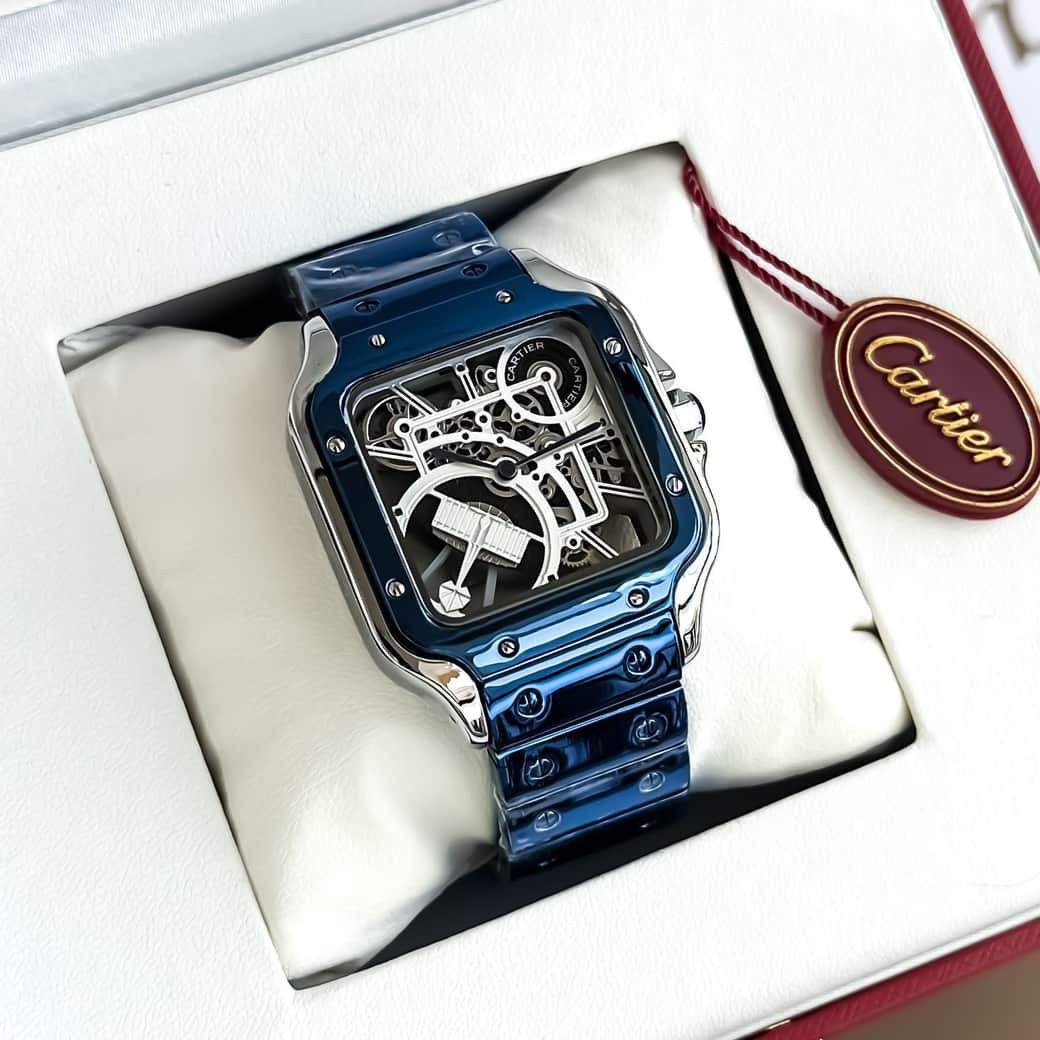 Cartier Santos Dumont Blue Watch – TrendsWrist