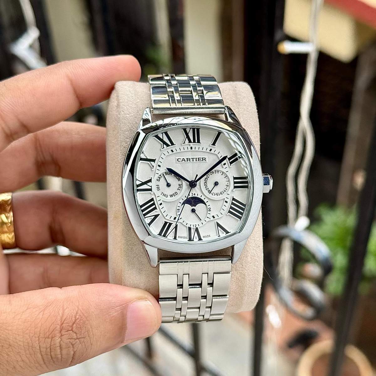 Cartier Super Slim Silver Watch – TrendsWrist