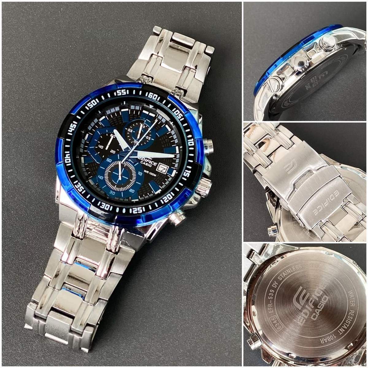 Casio Edifice Efr 539 Blue Dial Watch β TrendsWrist