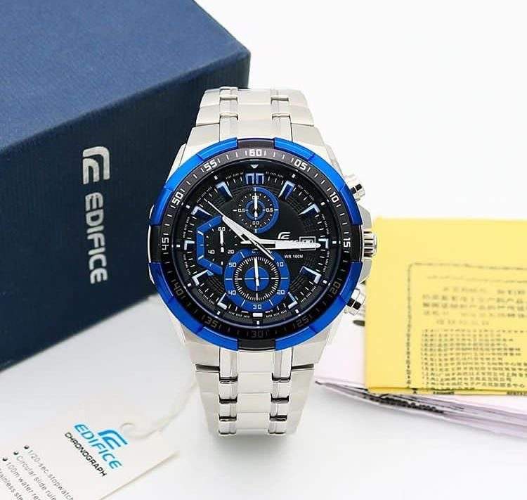 Casio Edifice Efr 539 Blue Dial Watch β TrendsWrist