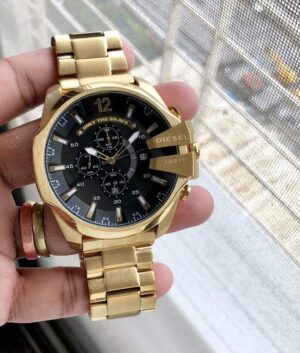 TrendsWrist Diesel 10 Bar Black Gold Premium Watch
