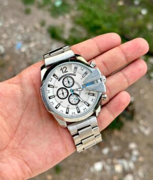 TrendsWrist Diesel 10 Bar Silver White 44e397ea 900e 4772 Bfb8 6357309053fd Compressed Premium Watch