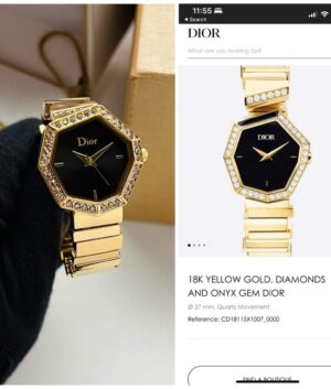 Dior Gold &Amp; Black Watch – TrendsWrist
