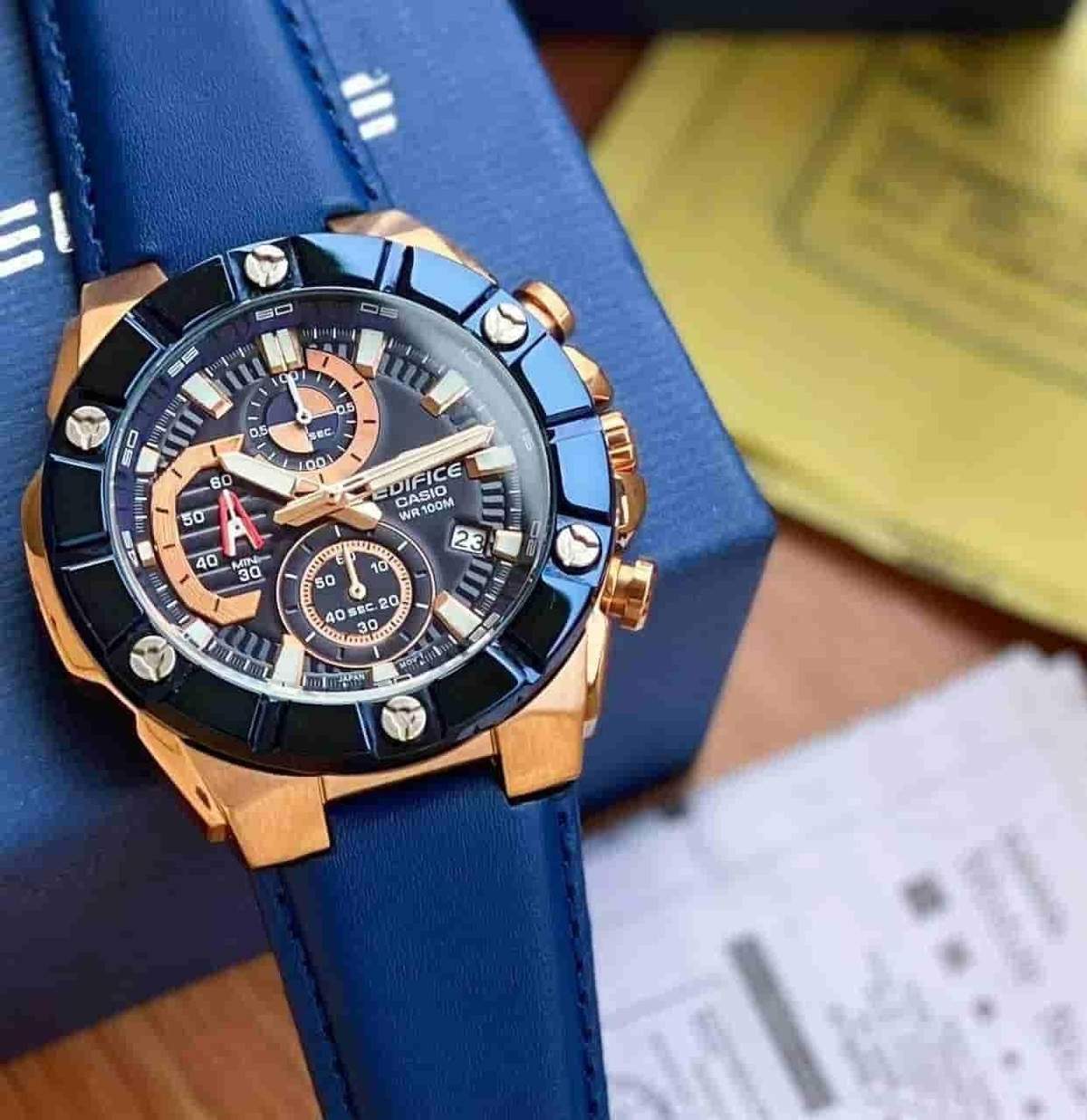 TrendsWrist Edifice Casio Efr 569 Blue Premium Watch