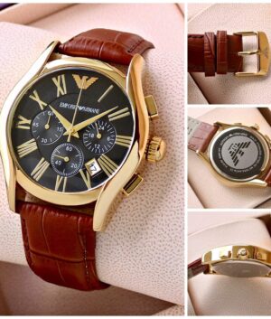 Emporio Armani Brown Watch – TrendsWrist