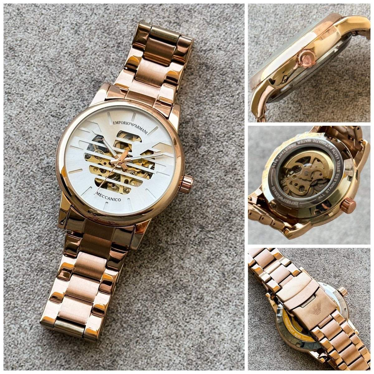 Emporio Armani Meccanico Gold