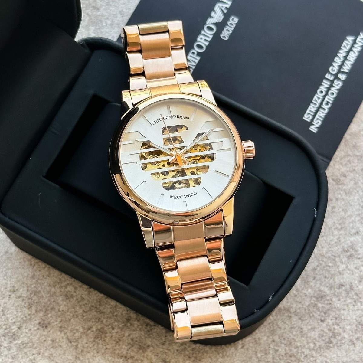 Emporio Armani Meccanico Gold - Image 2