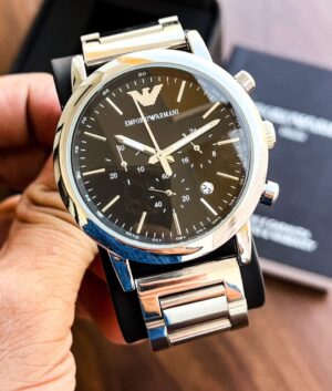 TrendsWrist Emporio Armani Mens Silver Premium Watch