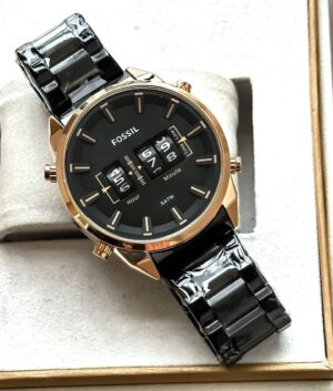 TrendsWrist Fossil Drum Roller Black Premium Watch