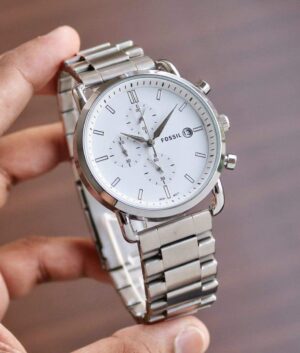 Fossil Fs 5400 White Dial Watch – TrendsWrist