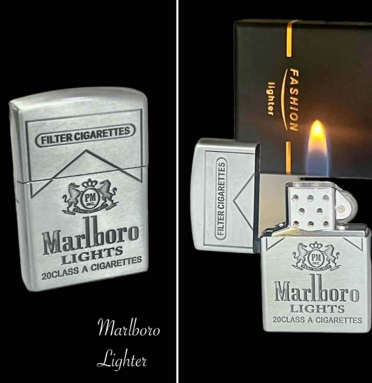 TrendsWrist Marlboro Lighter Silver Premium Watch