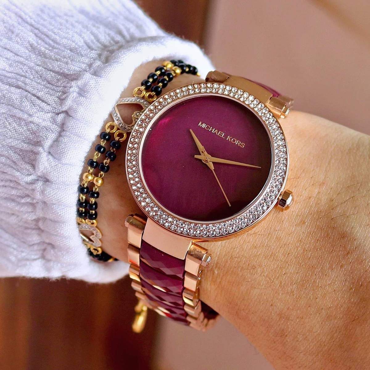 Michael Kors Mk6412 Dark Red Watch – TrendsWrist