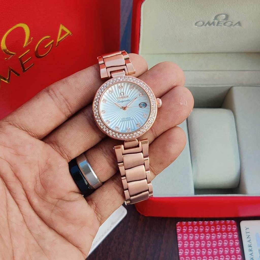 Omega Ladymatic Rosegold Watch β TrendsWrist