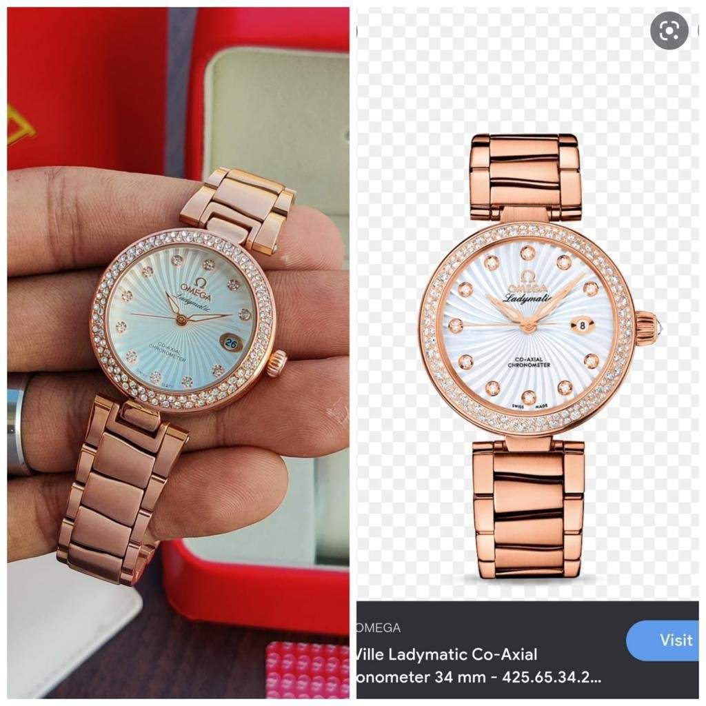 Omega Ladymatic Rosegold Watch β TrendsWrist