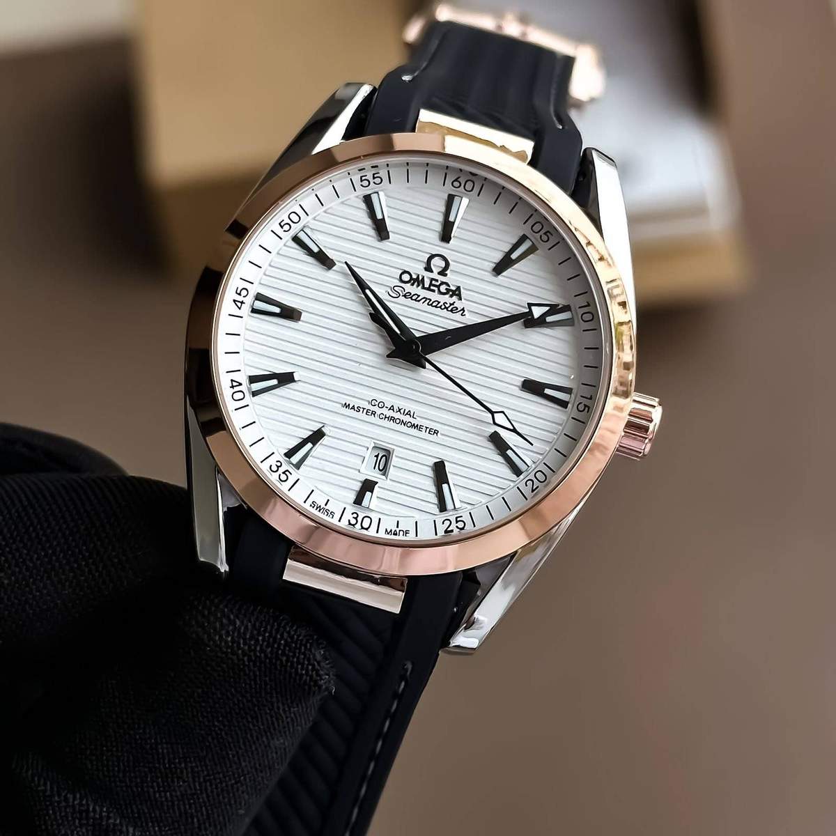 TrendsWrist Omega Seamaster Aqua Terra Black White Premium Watch