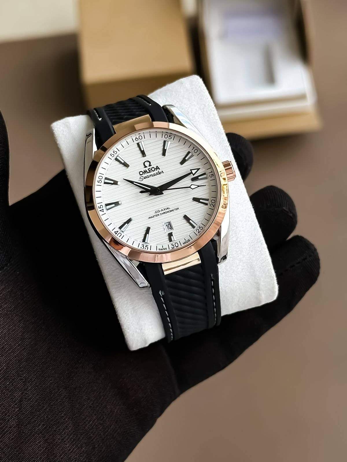 TrendsWrist Omega Seamaster Aqua Terra Black White Premium Watch
