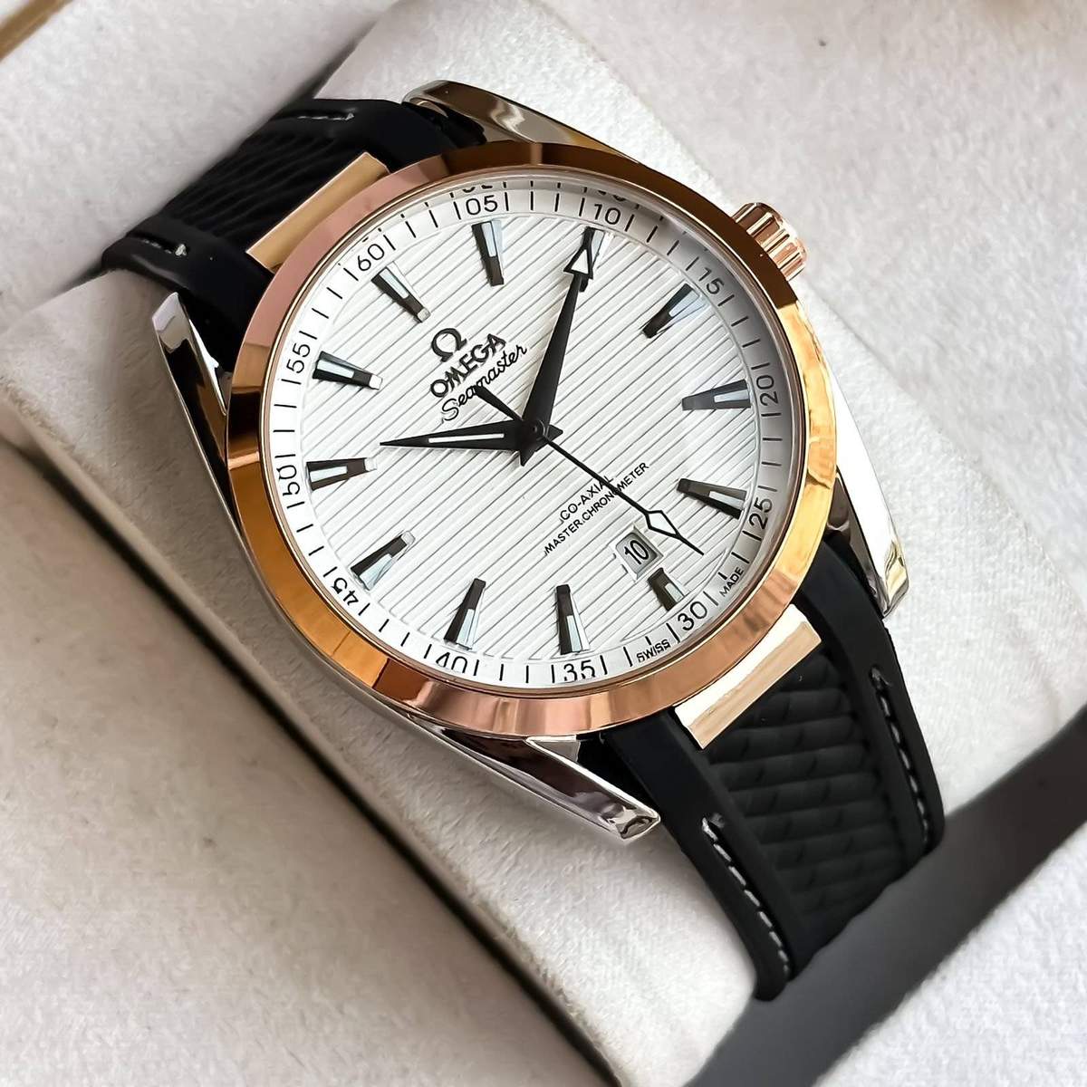 TrendsWrist Omega Seamaster Aqua Terra Black White Premium Watch