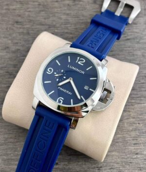 Panerai Lumnor Blue &Amp; Silver Watch – TrendsWrist