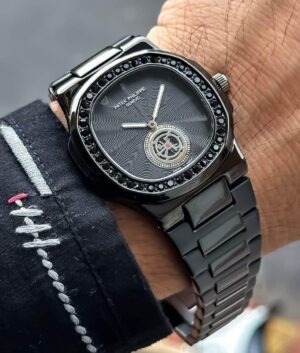 Patek Philippe Geneve Full Black Watch – TrendsWrist