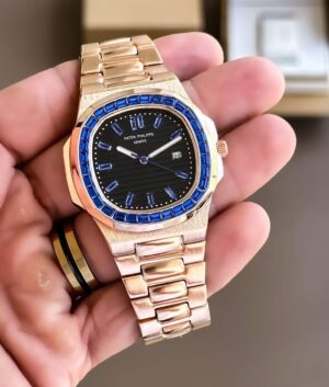 Patek Philippe Nautilus Blue Diamond Watch – TrendsWrist