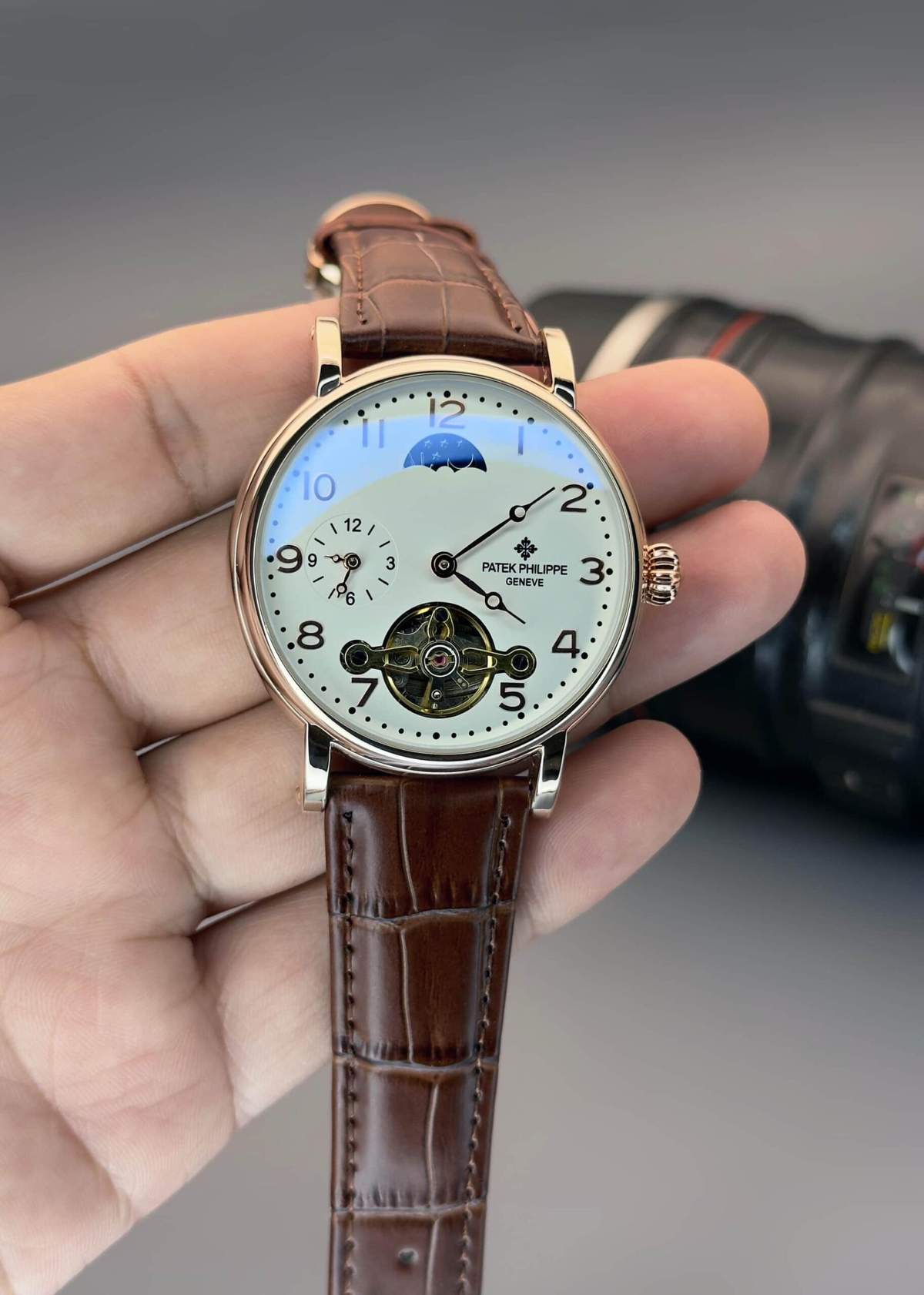 Patek Philippe Skeleton Automatic Watch – TrendsWrist