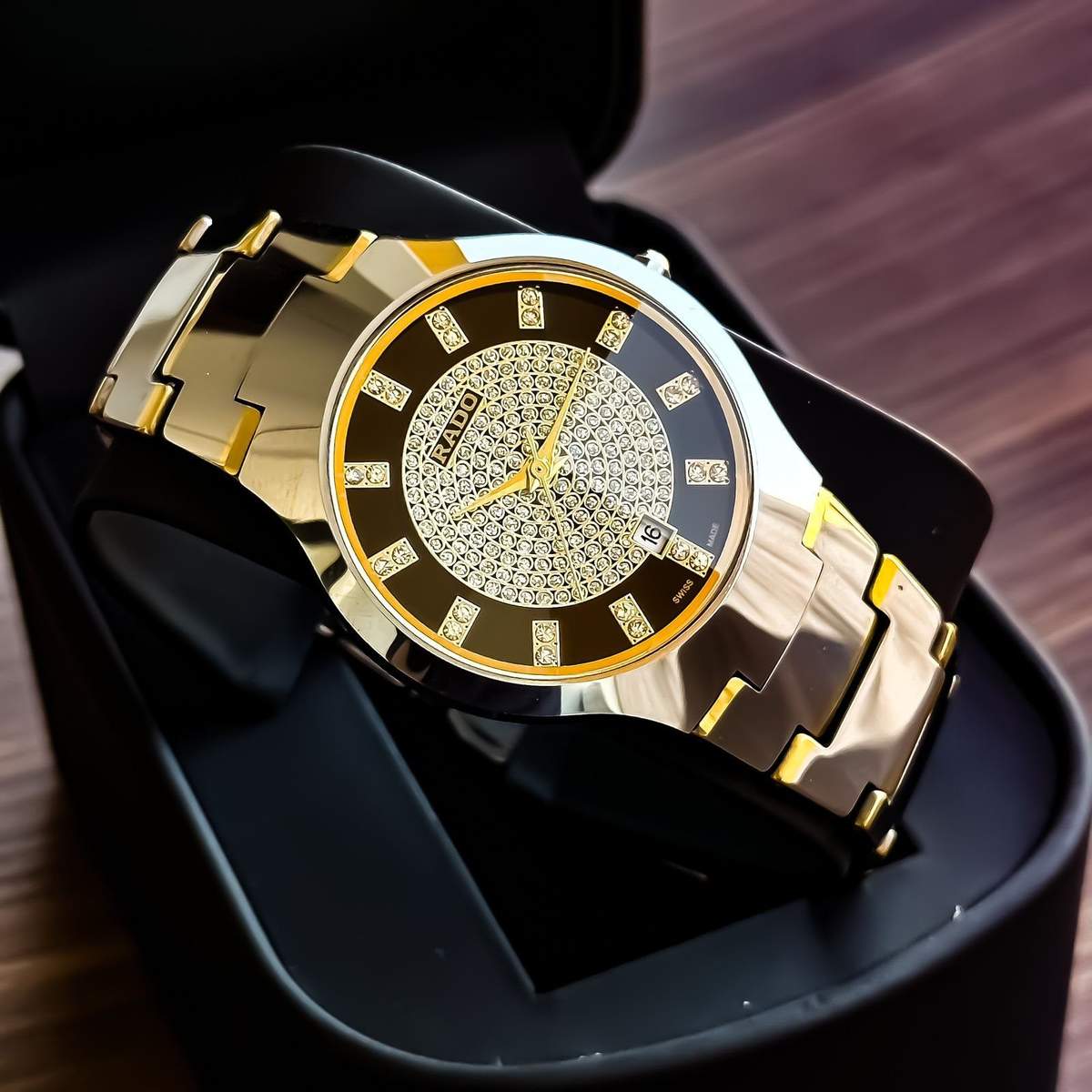 TrendsWrist Rado Ceramic Silver Black Premium Watch