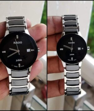Rado Jubile Black &Amp; Silver Couple Watch – TrendsWrist