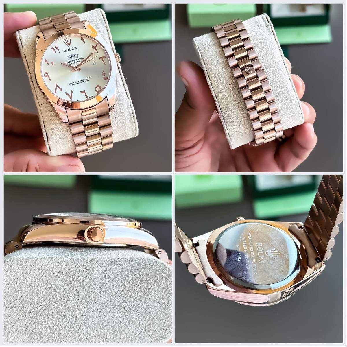 Rolex Arabic Dail (Rosegold) Watch β TrendsWrist