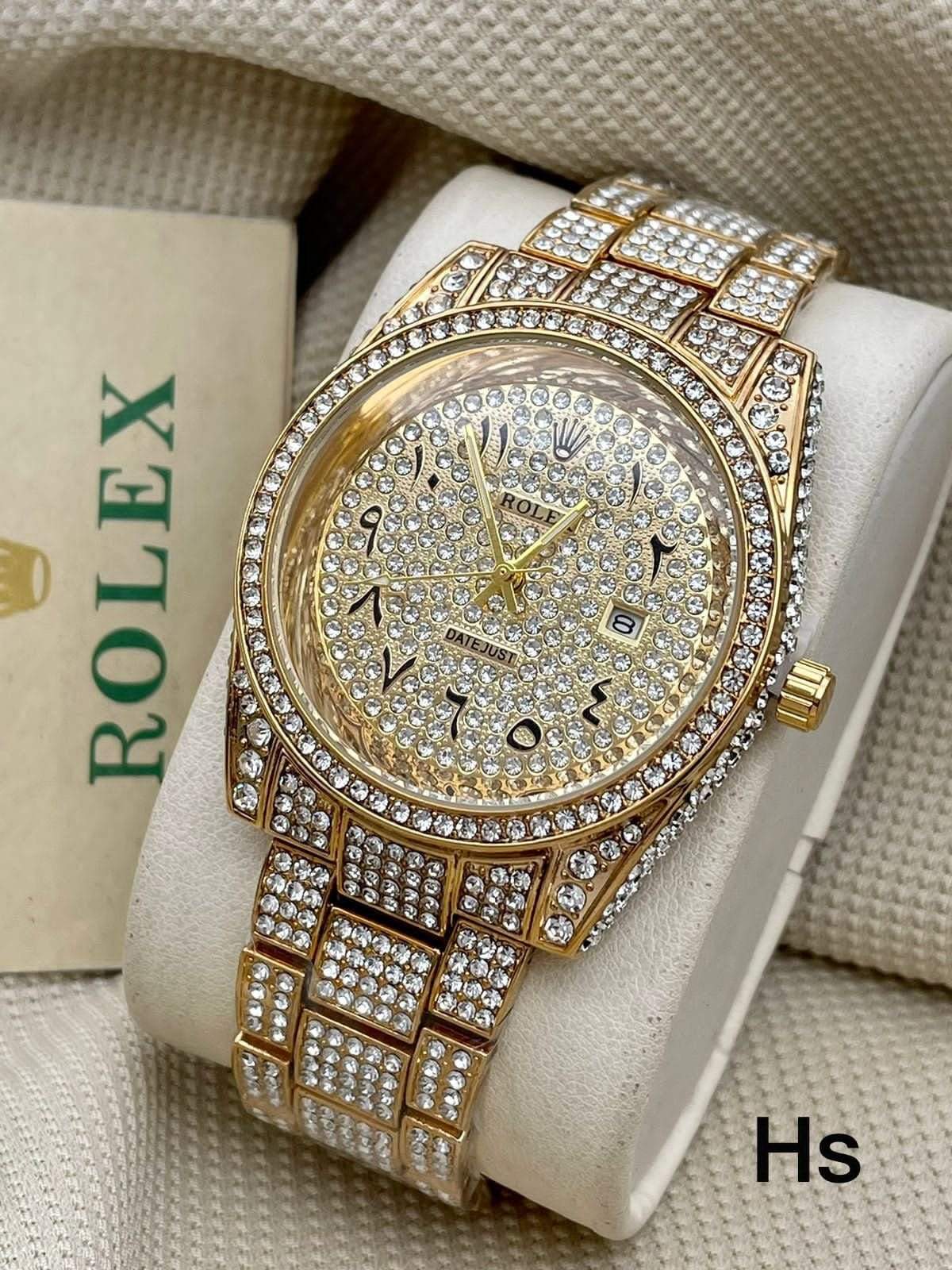 TrendsWrist Rolex Arabic Gold Premium Watch