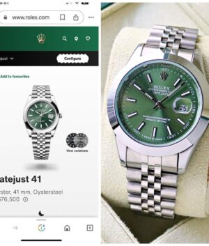 Rolex Datejust Green Dial Watch – TrendsWrist