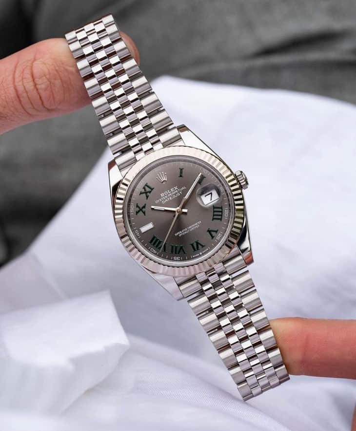 Rolex Datejust Silver Watch โ TrendsWrist