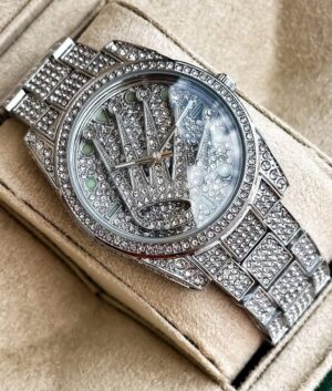 Rolex Logo Rotating White Watch – TrendsWrist