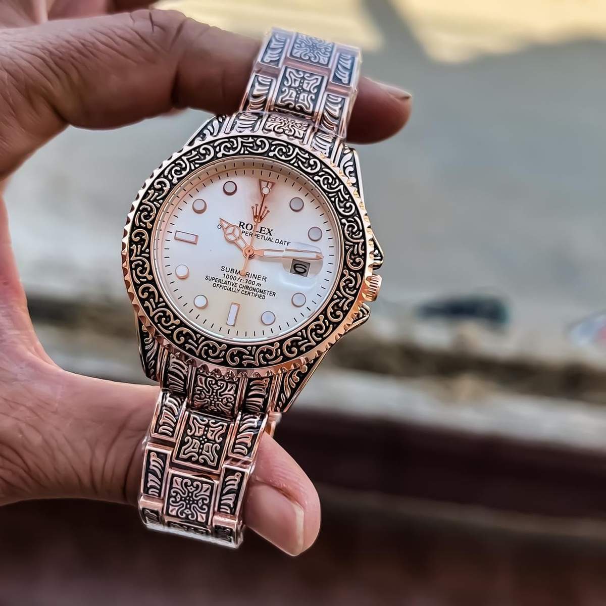 TrendsWrist Rolex Submariner Handcrafted White Dial Premium Watch