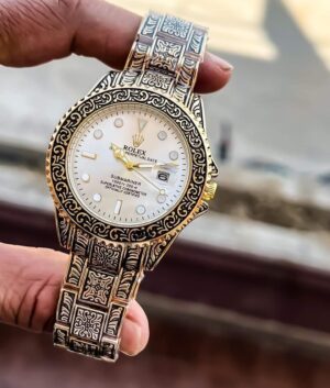 TrendsWrist Rolex Submariner Handcrafted White Dial Premium Watch