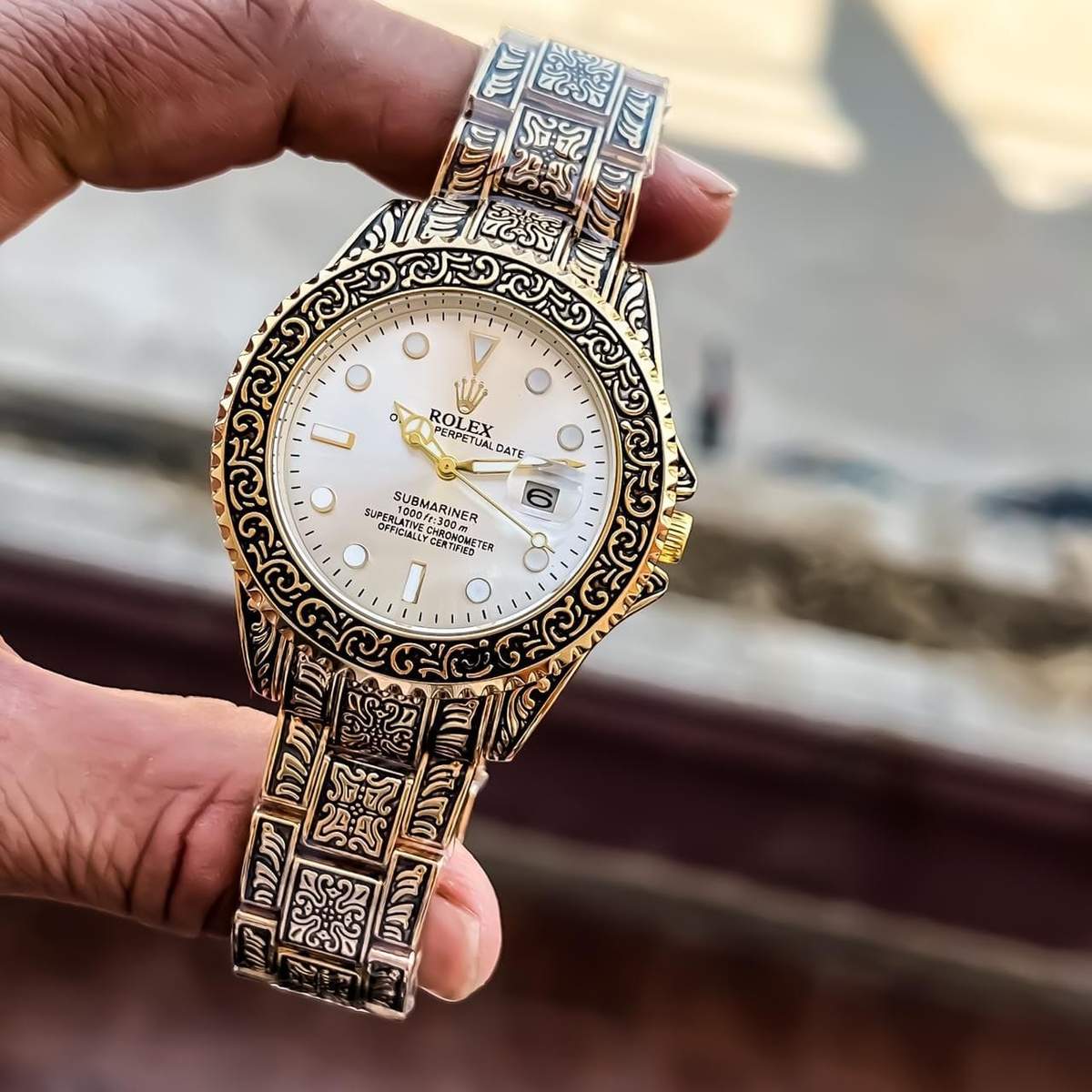 TrendsWrist Rolex Submariner Handcrafted White Dial Premium Watch