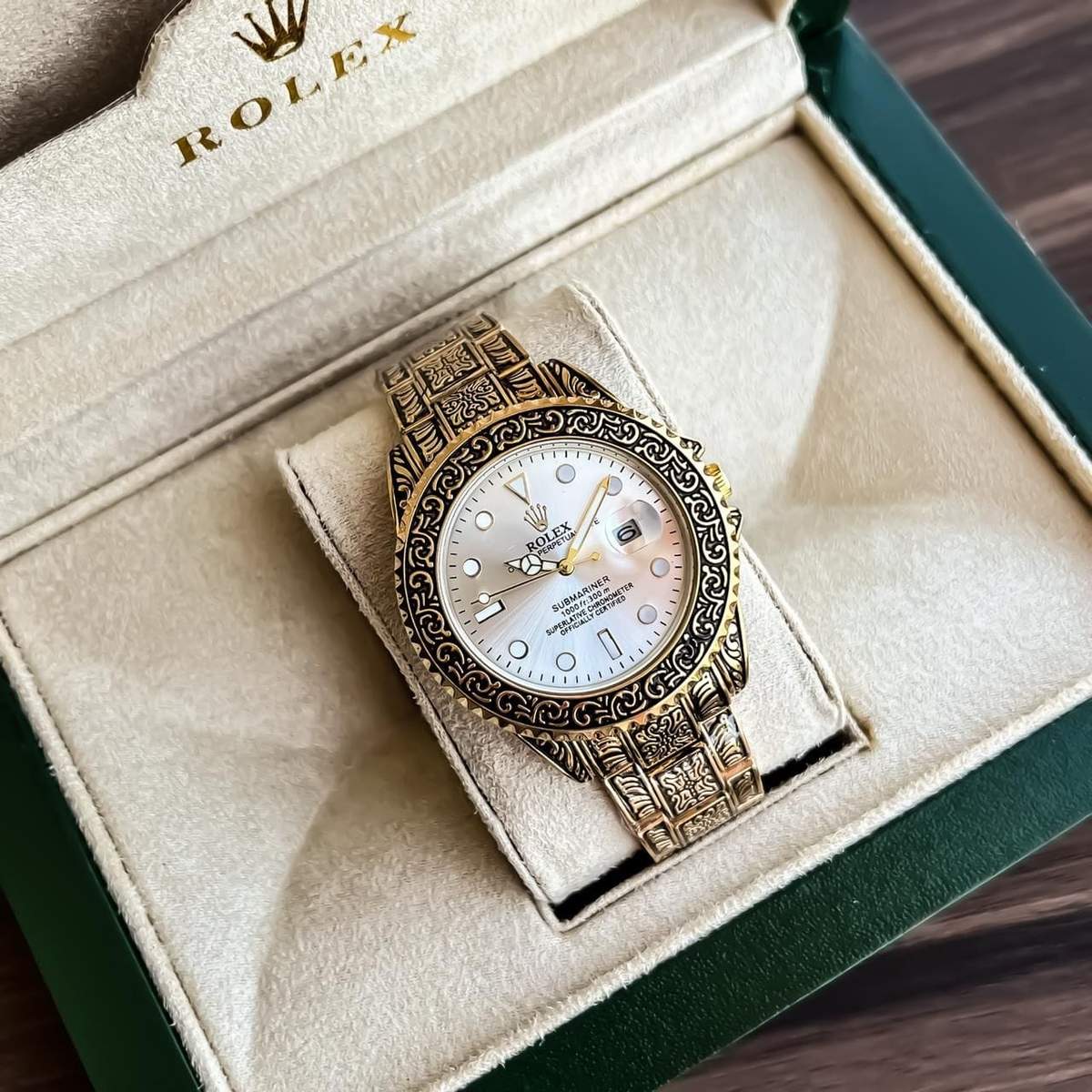 TrendsWrist Rolex Submariner Handcrafted White Dial Premium Watch