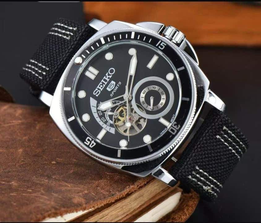 Seiko Open Heart Black Watch – TrendsWrist