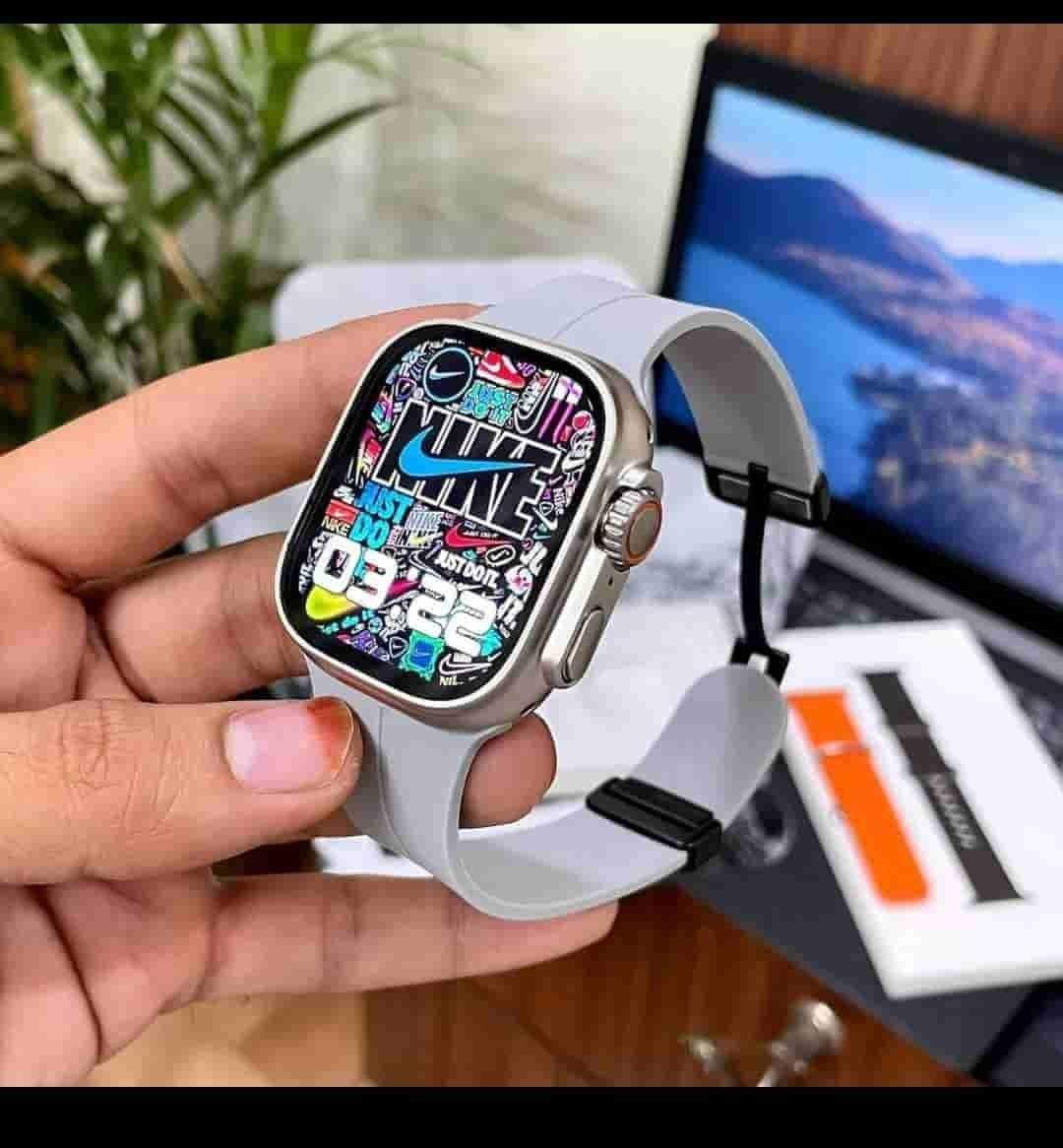 Series 8 Ultra Gray Apple Logo Watch β TrendsWrist