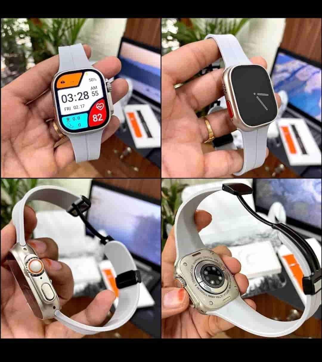 Series 8 Ultra Gray Apple Logo Watch β TrendsWrist