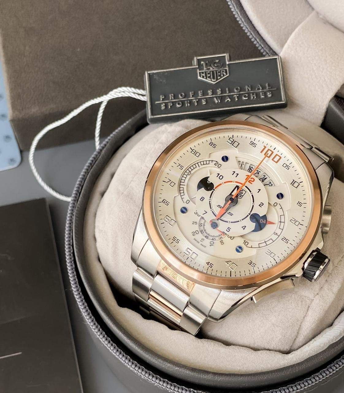 TrendsWrist Tag Heuer Sls White Dial Premium Watch