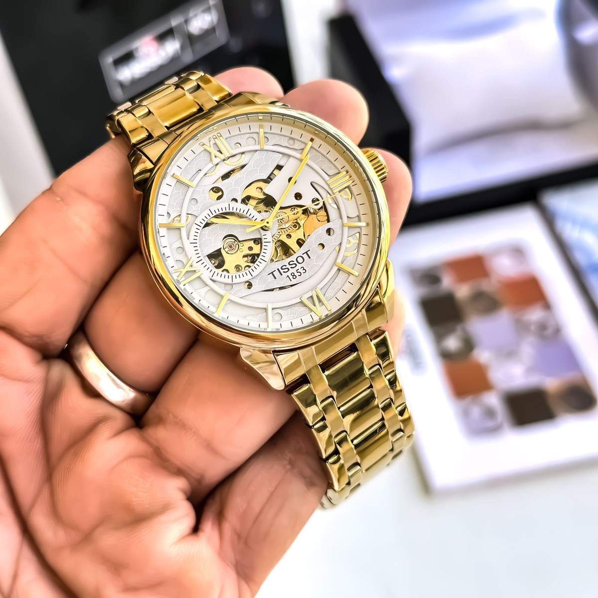 Tissot Lelocle Gold &Amp; White Watch – TrendsWrist
