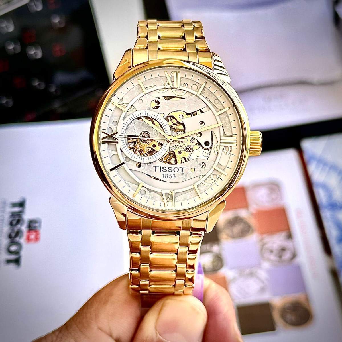 Tissot Lelocle Gold &Amp; White Watch – TrendsWrist