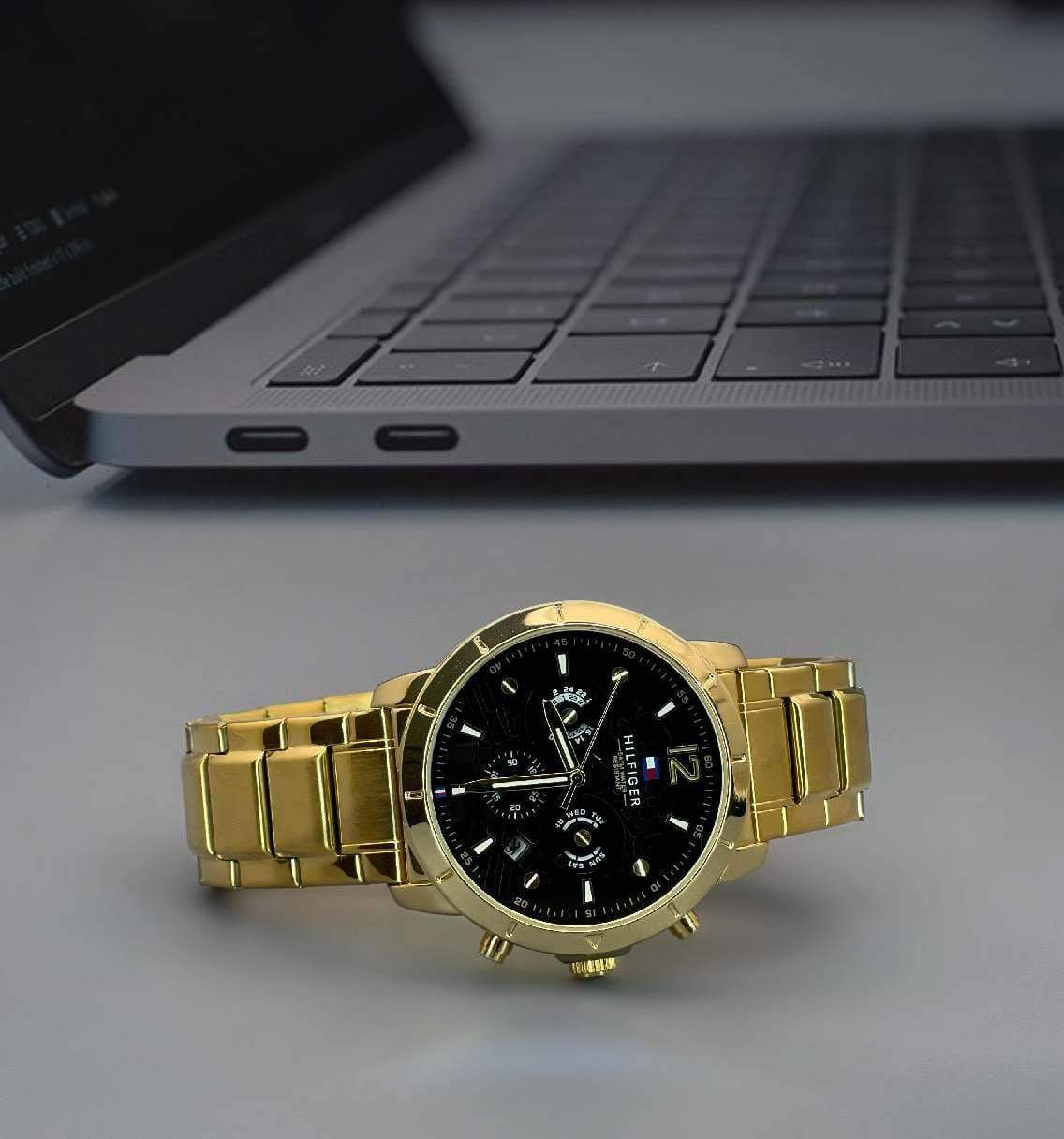 Tommy Hilfiger Luca Gold Watch β TrendsWrist