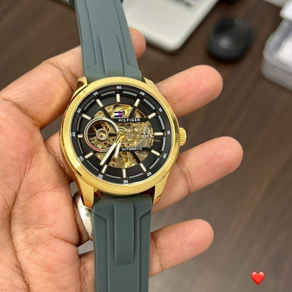 Tommy Hilfiger Men’S Dark Green Watch – TrendsWrist