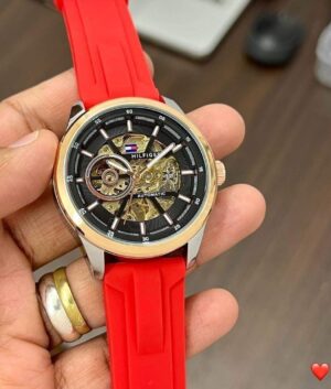 TrendsWrist Tommy Hilfiger Mens Red Premium Watch